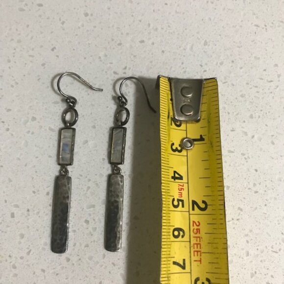 Silpada Sterling Silver and Moonstone Earrings - Picture 3 of 3